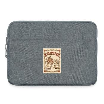 Lucky_Egg_Retro_Hasen - Laptop bag 15" - heather grey - Front