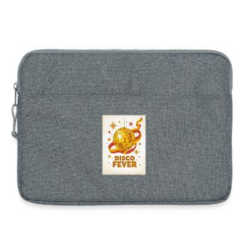 Golden Disco Ball Shining in Seventies Glamour 70s - Laptop bag 15" - heather grey - Front