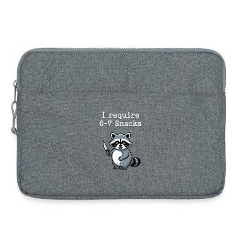6-7 Internet Meme Cooler 6 7 Raccoon - Laptop bag 15" - heather grey - Front