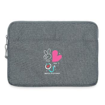 Receptionist Medicine Receptionist - Laptop bag 15" - heather grey - Front