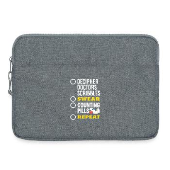 Apotheker Pharmazeutisch-technischer - Laptoptasche 15" - Grau meliert - Vorne