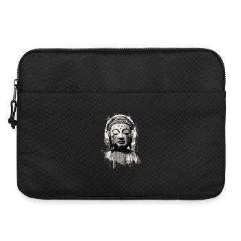 Buddha with Headphones Zen Art - Laptop bag 15" - black - Front
