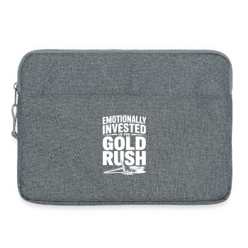 Emotionally Invested in the Gold Rush - Laptop bag 15" - heather grey - Front