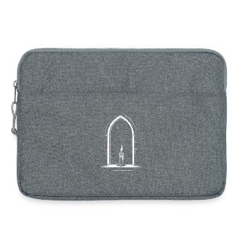 Bougie imbolc à la fenêtre - Sacoche pour ordinateur portable 15 pouces - gris chiné - Devant