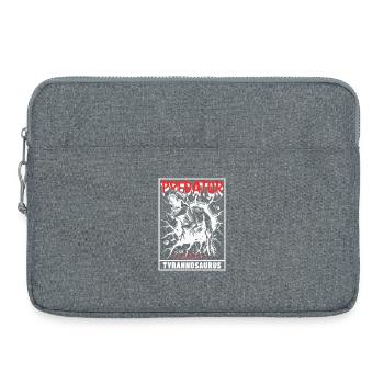 Prédateur - Tyrannosaure - Sacoche pour ordinateur portable 15 pouces - gris chiné - Devant