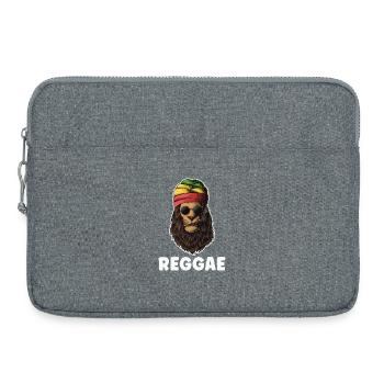 Rastafari Reggae Lion - Laptop bag 15" - heather grey - Front