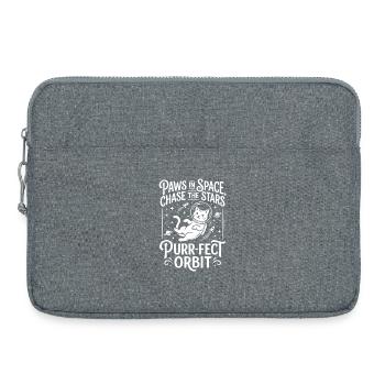 Paws in Space – Purr-fect Orbit - Laptoptasche 15" - Grau meliert - Vorne