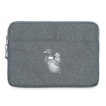Fasan und Henne - Laptoptasche 15" - Grau meliert - Vorne