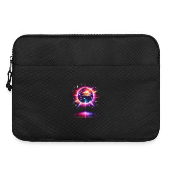 Disco Ball Neon 80s Design - Laptop bag 15" - black - Front