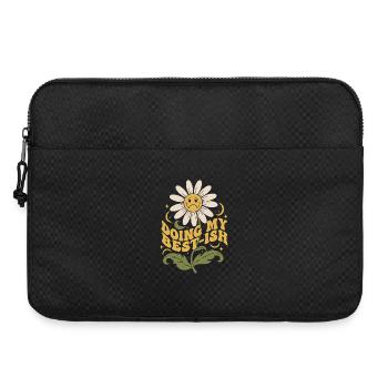Faire de mon mieux pour la fleur - Sacoche pour ordinateur portable 15 pouces - noir - Devant