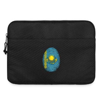 Kasachstan Fingerabdruck - Flagge & Heimat Wurzeln - Laptoptasche 15" - Schwarz - Vorne