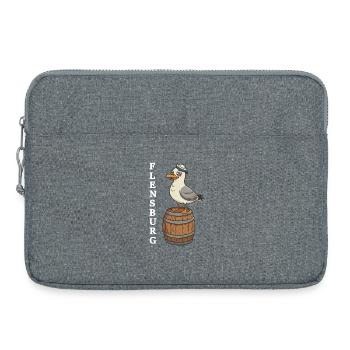 Flensburg Möwe Betrunken - Laptoptasche 15" - Grau meliert - Vorne