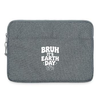 Bruh, es ist Earth Day - Laptoptasche 15" - Grau meliert - Vorne