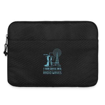 Coffee to Radio Waves - Laptop bag 15" - black - Front