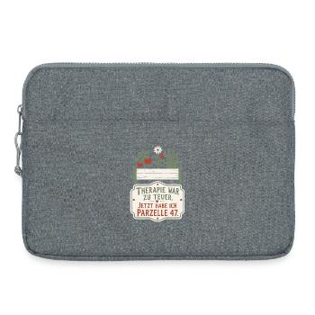 Parzelle 47 — Therapieersatz mit Unkraut - Laptoptasche 15" - Grau meliert - Vorne