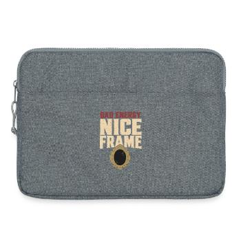 Spukspiegel, Verfluchter Spiegelgeist Im Spiegel, - Laptoptasche 15" - Grau meliert - Vorne