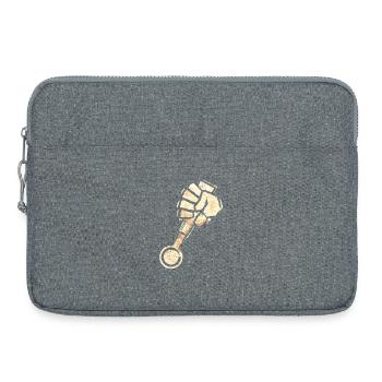 Empowerment Fist with Tap Handle - Laptop bag 15" - heather grey - Front
