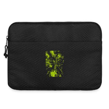 Abstract lines / green / line / trend / pattern - Laptop bag 15" - black - Front