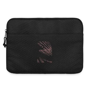 Rosa Binärcode Spirale - Laptoptasche 15" - Schwarz - Vorne