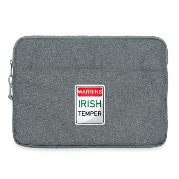 WARNUNG IRISH TEMPER - Laptoptasche 15" - Grau meliert - Vorne