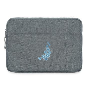 Schneeflocken - Laptoptasche 15" - Grau meliert - Vorne