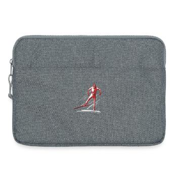 ski de fond - Sacoche pour ordinateur portable 15 pouces - gris chiné - Devant