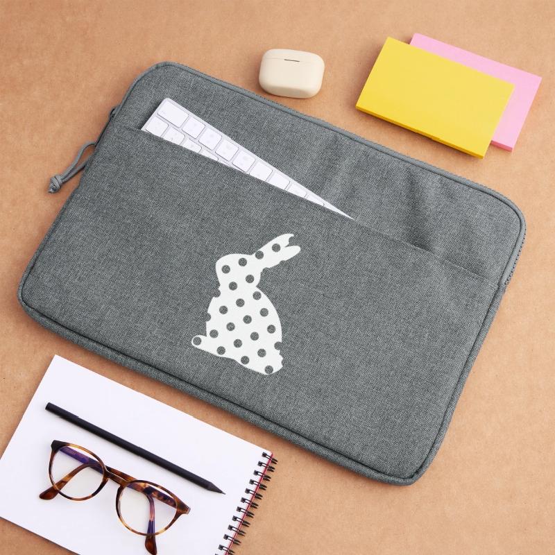Bunny points Easter gift Laptop bag 15"
