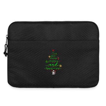 Scénario : Sapin de Noël avec bonhomme de neige - Sacoche pour ordinateur portable 15 pouces - noir - Devant