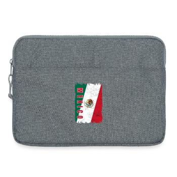 Mexico flag - Laptop bag 15" - heather grey - Front