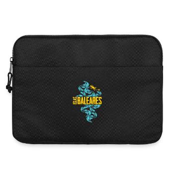 Îles Baléares Motif de vagues - Sacoche pour ordinateur portable 15 pouces - noir - Devant