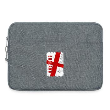 Drapeau de l'Angleterre - Sacoche pour ordinateur portable 15 pouces - gris chiné - Devant