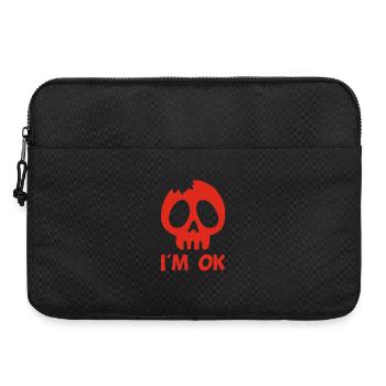 Je vais bien (rouge) - Sacoche pour ordinateur portable 15 pouces - noir - Devant