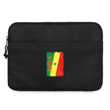 Senegal Flagge - Laptoptasche 15" - Schwarz - Vorne