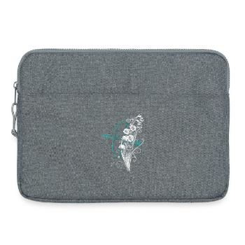 Maiglöckchen Pfeil Bogen - Laptoptasche 15" - Grau meliert - Vorne