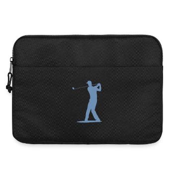 Golfer Tee Silhouette - Design pour hommes - Sacoche pour ordinateur portable 15 pouces - noir - Devant