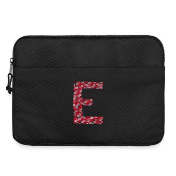 Lettre E - tshirt bisous - Sacoche pour ordinateur portable 15 pouces - noir - Devant