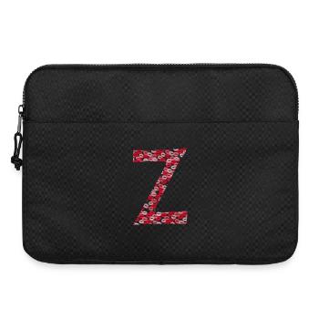 Lettre Z - bisous idée cadeau - Sacoche pour ordinateur portable 15 pouces - noir - Devant