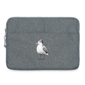 Bonnet Seagull de la mer du Nord Bonnet noir blanc - Sacoche pour ordinateur portable 15 pouces - gris chiné - Devant
