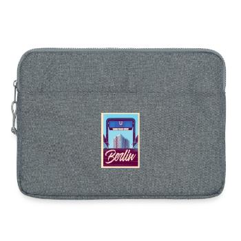 Berlin U-Bahn - Laptoptasche 15" - Grau meliert - Vorne