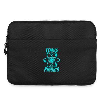 Tennis ist nur Physik in cyan - Laptoptasche 15" - Schwarz - Vorne