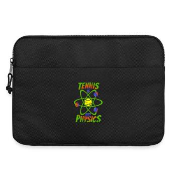 Tennis is just physic Back rainbow colors - Laptoptasche 15" - Schwarz - Vorne