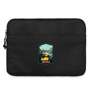 Bremen, Deutschland, Alte Windmühle Illustration - Laptoptasche 15" - Schwarz - Vorne