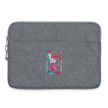 Bevor Du fragst: NEIN! - Laptoptasche 15" - Grau meliert - Vorne
