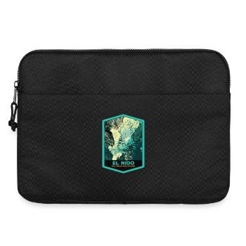 vue aérienne d'El Nido et bateaux pêche, Palawan - Sacoche pour ordinateur portable 15 pouces - noir - Devant