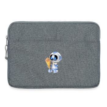 Crème glacée robot - Sacoche pour ordinateur portable 15 pouces - gris chiné - Devant