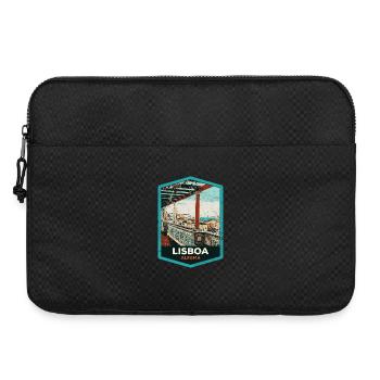Illustration Alfama, Lisbon - Laptop bag 15" - black - Front