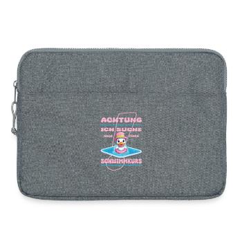 Mignon canard non-nageur - Sacoche pour ordinateur portable 15 pouces - gris chiné - Devant