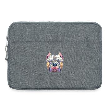 Amerikanischer Tyrann geometrische Kunst, Polygonkopf - Laptoptasche 15" - Grau meliert - Vorne