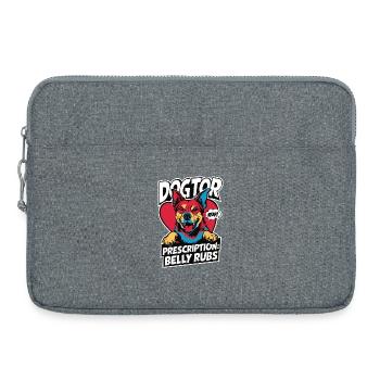 Prescription Pop Art Dogtor : Belly Crawl ! - Sacoche pour ordinateur portable 15 pouces - gris chiné - Devant
