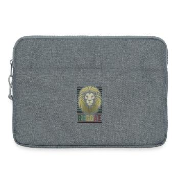 Reggae Music Conquering Lion - Laptop bag 15" - heather grey - Front